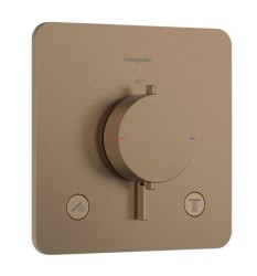 HANSGROHE - Ecostat Comfort Q Termostatická baterie pod omítku, pro 2 spotřebiče, kartáčovaný bronz (33713140)