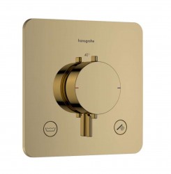HANSGROHE - Ecostat Comfort Q Termostatická baterie pod omítku, pro 2 spotřebiče, leštěný vzhled zlata (33717990)