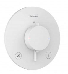 HANSGROHE - Ecostat Comfort S Termostatická baterie pod omítku, pro 2 spotřebiče, matná bílá (33715700)