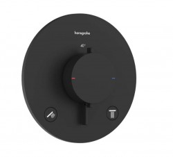 HANSGROHE - Ecostat Comfort S Termostatická baterie pod omítku, pro 2 spotřebiče, matná černá (33715670)