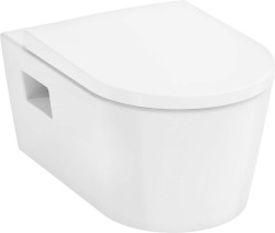 HANSGROHE - EluPura Original S Závěsné WC se sedátkem SoftClose, Rimless, AquaChannel Flush, bílá (60288450)