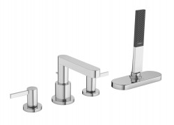 HANSGROHE - Finoris Baterie na okraj vany, 4-otvorová instalace, sBox, chrom (76444000)