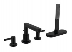 HANSGROHE - Finoris Baterie na okraj vany, 4-otvorová instalace, sBox, matná černá (76444670)