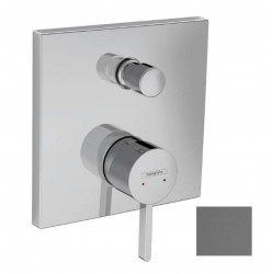 HANSGROHE - Finoris Baterie pod omítku, pro 2 spotřebiče, kartáčovaný černý chrom (76415340)