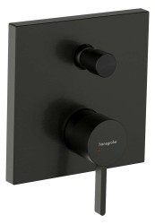 HANSGROHE - Finoris Baterie pod omítku, pro 2 spotřebiče, kartáčovaný černý chrom (76416340)