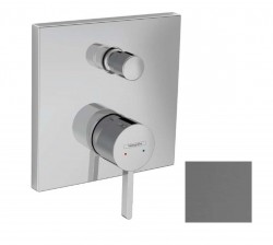 HANSGROHE - Finoris Baterie pod omítku, pro 2 spotřebiče, kartáčovaný černý chrom (76416340)