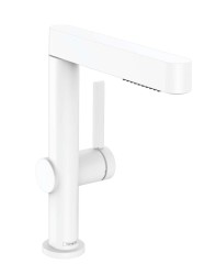 HANSGROHE - Finoris Umyvadlová baterie 230, s výpustí Push-Open a výsuvnou sprškou, EcoSmart, matná bílá (76063700)