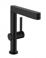 HANSGROHE - Finoris Umyvadlová baterie 230, s výpustí Push-Open a výsuvnou sprškou, EcoSmart, matná černá (76063670)