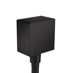 HANSGROHE - Fixfit Přípojka hadice Square se zpětným ventilem, matná černá (26455670)