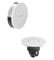 HANSGROHE - Flexaplus Vrchní sada k vanové odtokové a přepadové soupravě s napouštěním, Push-Open, chrom/vysoce lesklá bílá (58187000)