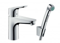 HANSGROHE - Focus E2 Umyvadlová baterie 100, s ruční sprchou Bidette, chrom (31927000)