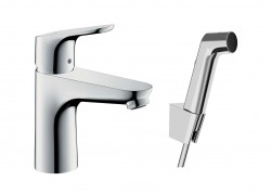 HANSGROHE - Focus E2 Umyvadlová baterie 100, s ruční sprchou Bidette, chrom (31927000)