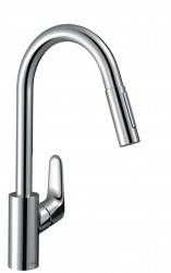 HANSGROHE - Focus M41 Dřezová baterie Focus s výsuvnou sprškou, EcoSmart, chrom (31833000)