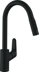 HANSGROHE - Focus M41 Dřezová baterie s výsuvnou sprškou, matná černá (31815670)