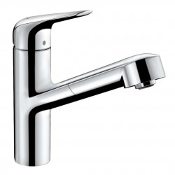 HANSGROHE - Focus M42 Dřezová baterie M427-H150 s výsuvnou sprškou, chrom (71814000)