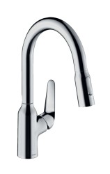 HANSGROHE - Focus M42 Dřezová baterie M429-H180 ECO, s výsuvnou sprškou, chrom (71862000)