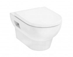 HANSGROHE - GladeLake S Závěsné WC se sedátkem, AquaChannel Flush, Rimless, EcoSmart, bílá (60201450)