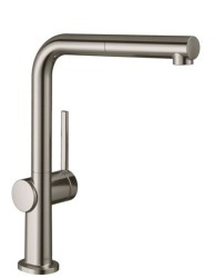 HANSGROHE - M54 Dřezová baterie Talis s výsuvnou koncovkou, sBox, vzhled nerezu (72809800)