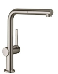 HANSGROHE - M54 Dřezová baterie Talis s výsuvnou koncovkou, vzhled nerezu (72808800)
