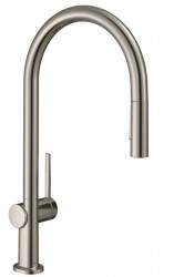 HANSGROHE - M54 Dřezová baterie Talis s výsuvnou sprškou, vzhled nerezu (72800800)