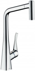 HANSGROHE - M71 Dřezová baterie M7116-H320 s výsuvnou sprškou, sBOX, chrom (73801000)