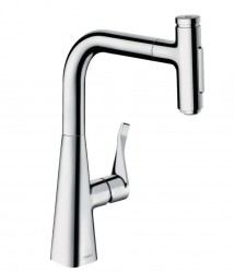 HANSGROHE - M71 Dřezová baterie M7117-H240 s výsuvnou sprškou, sBOX, chrom (73817000)