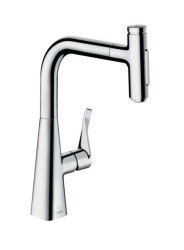 HANSGROHE - M71 Dřezová baterie Metris Select s výsuvnou sprškou, chrom (73822000)