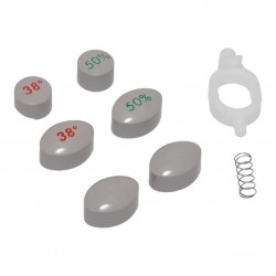 HANSGROHE - Náhradní díly Sada tlačítek pro termostatickou baterii Ecostat 1001 na stěnu, šedá (97231000)