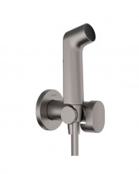 HANSGROHE - Nástěnný ventil s ruční bidetovou sprškou, kartáčovaný černý chrom (29230340)