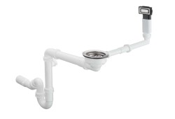 HANSGROHE - Odtoková a přepadová souprava pro jednodřez, nerezová ocel (43921800)