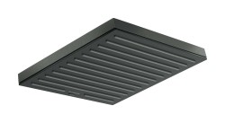 HANSGROHE - Pulsify E Hlavová sprcha, 26x26 cm, EcoSmart+, kartáčovaný černý chrom (24333340)