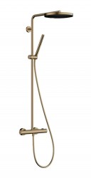 HANSGROHE - Pulsify S Puro Sprchový set s termostatem, průměr 26 cm, 1 proud, EcoSmart, kartáčovaný bronz (24223140)