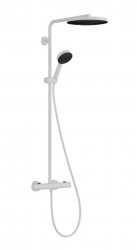 HANSGROHE - Pulsify S Puro Sprchový set s termostatem, průměr 26 cm, 3 proudy, EcoSmart, matná bílá (24237700)