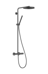 HANSGROHE - Pulsify S Puro Sprchový set s termostatem, průměr 26 cm, kartáčovaný černý chrom (24222340)
