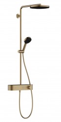 HANSGROHE - Pulsify S Sprchový set s termostatem, průměr 26 cm, 3 proudy, EcoSmart, kartáčovaný bronz (24221140)