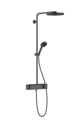HANSGROHE - Pulsify S Sprchový set s termostatem, průměr 26 cm, 3 proudy, EcoSmart, kartáčovaný černý chrom (24221340)
