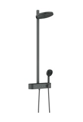 HANSGROHE - Pulsify S Sprchový set s termostatem, průměr 26 cm, 3 proudy, kartáčovaný černý chrom (24240340)