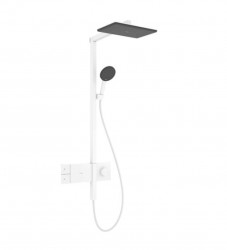 HANSGROHE - Raindance Alive Q Sprchový set s termostatem, 21x34 cm, 3 proudy, EcoSmart, matná bílá (24581700)