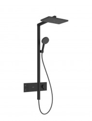HANSGROHE - Raindance Alive Q Sprchový set s termostatem, 21x34 cm, 3 proudy, matná černá (24580670)