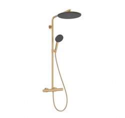 HANSGROHE - Raindance Alive S Puro Sprchový set s termostatem, 21x34 cm, 3 proudy, EcoSmart, kartáčovaný bronz (24593140)