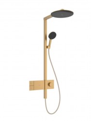 HANSGROHE - Raindance Alive S Sprchový set s termostatem, průměr 30 cm, 3 proudy, EcoSmart, kartáčovaný bronz (24583140)