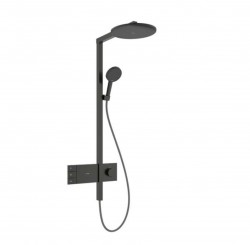 HANSGROHE - Raindance Alive S Sprchový set s termostatem, průměr 30 cm, 3 proudy, EcoSmart, kartáčovaný černý chrom (24596340)