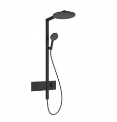 HANSGROHE - Raindance Alive S Sprchový set s termostatem, průměr 30 cm, 3 proudy, EcoSmart, matná černá (24583670)