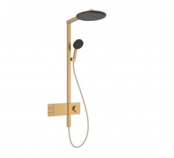 HANSGROHE - Raindance Alive S Sprchový set s termostatem, průměr 30 cm, 3 proudy, kartáčovaný bronz (24595140)