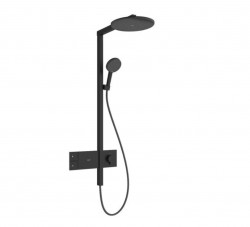 HANSGROHE - Raindance Alive S Sprchový set s termostatem, průměr 30 cm, 3 proudy, matná černá (24582670)