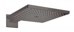 HANSGROHE - Raindance E Hlavová sprcha, 30x30 cm, EcoSmart, kartáčovaný černý chrom (26239340)