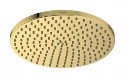 HANSGROHE - Raindance S Hlavová sprcha, průměr 24 cm, EcoSmart, leštěný vzhled zlata (27624990)