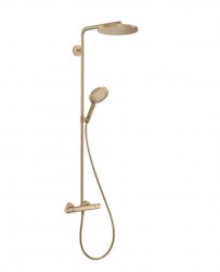 HANSGROHE - Raindance S Sprchový set s termostatem, průměr 24 cm, 3 proudy, EcoSmart, kartáčovaný bronz (28823140)