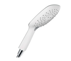 HANSGROHE - Raindance Select E Ručná sprcha 150, 3 prúdy, EcoSmart 9 l/min, biela/chróm (26551400)
