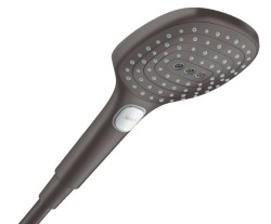 HANSGROHE - Raindance Select E Sprchová hlavice, 3 proudy, EcoSmart, kartáčovaný černý chrom (28728340)